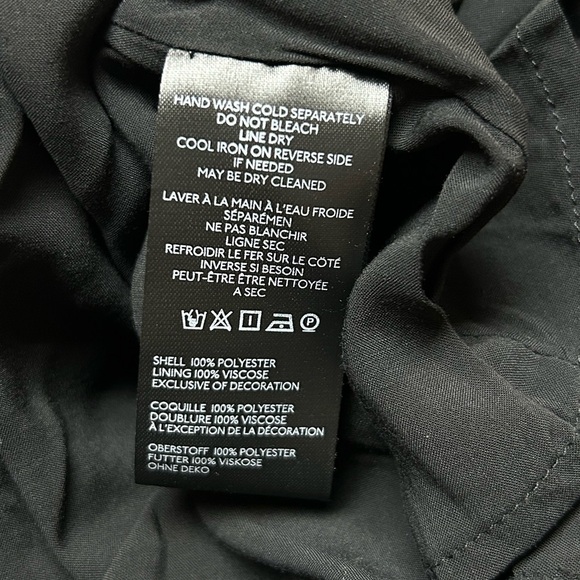 Anthropology Maeve Taffeta Dot Midi Skirt Black Size 12 NWT - Picture 3 of 9